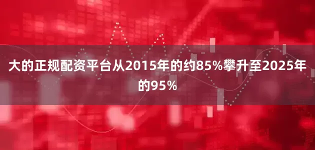 大的正规配资平台从2015年的约85%攀升至2025年的95%