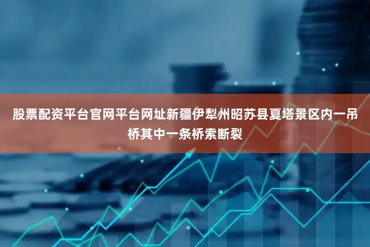股票配资平台官网平台网址新疆伊犁州昭苏县夏塔景区内一吊桥其中一条桥索断裂