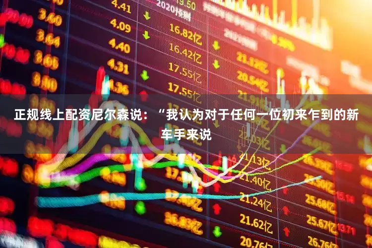 正规线上配资尼尔森说：“我认为对于任何一位初来乍到的新车手来说